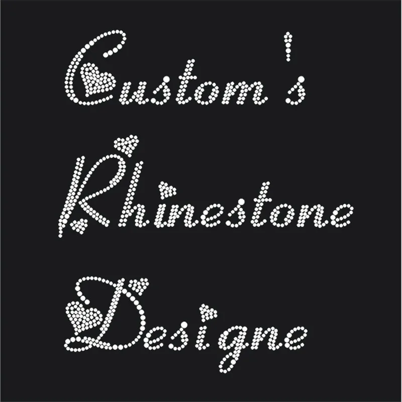 

Customize Rhinestone Design Motif Rhinestones Garment Accessories Hot-Fix Heat Transfer Clothing Stickers Rhinestone Applique