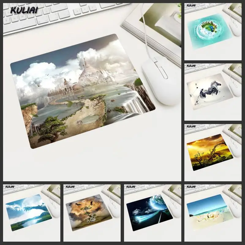 

XGZ Diy Design Wallpaper Mouse Pads Small Home Office Desk Laptop Mouse Pad Gamer Mousepad Mat Cup Gameing Pc Game Rubber Pad