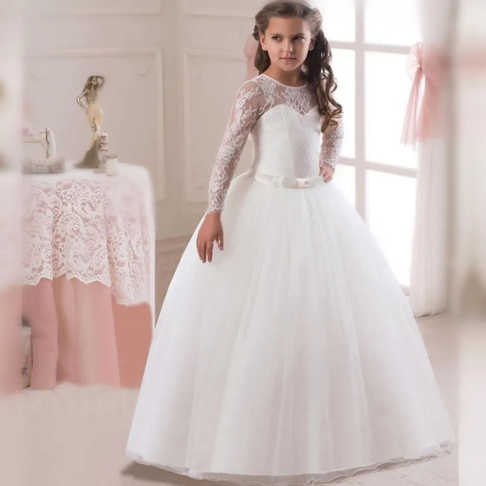 1275 40 De Réductionété Longue Robe Pour Filles Vêtements De Fête Enfants Princesse Mariage Soirée Bal Robe De Soirée Adolescente Enfants