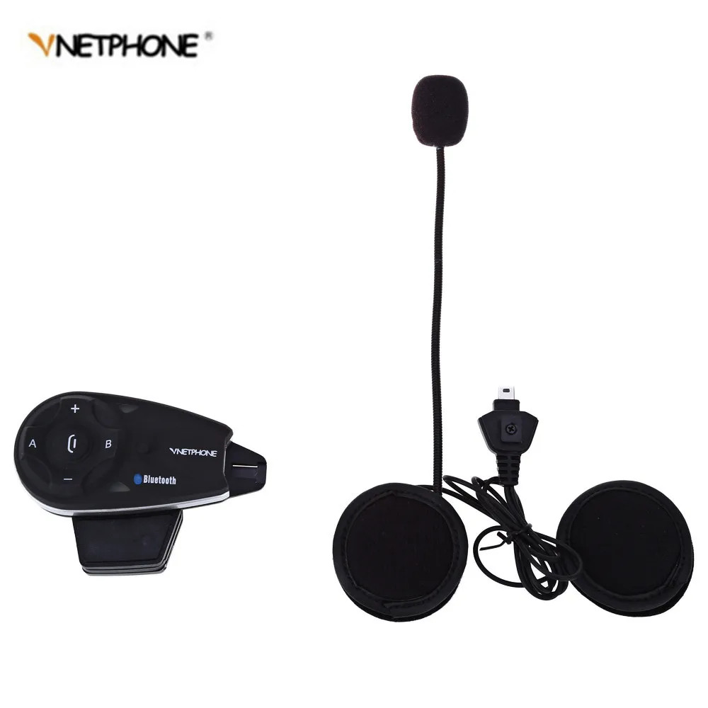 

Vnetphone V5 1200M Bluetooth Motorcycle Helmet Interphone FM MP3 GPS Wireless Full-duplex Intercom Headset Kit for 5 Riders