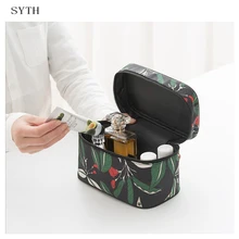 SYTH Portable Small Cosmetic Storage Bag Waterproof Travel Makeup Organizer Case Fashion Women Toiletry Bag highquality portable waterproof women underwear bras storage bag girl travel cosmetic makeup organizer bag luggage washbag