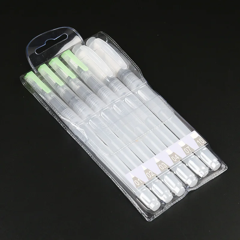 

6pcs/set Large Capacity Refillable Water Brush Ink Pen for Water Color Calligraphy Drawing Painting Illustration Writing Brush