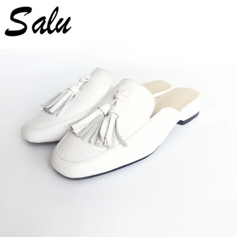 

Salu 2018 Women Sandals Square Heel Fashion Women Shoes Casual Summer Shoes Slip on Women Sandals