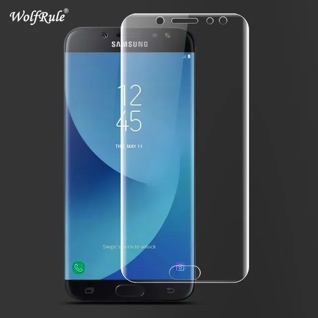 2 шт Полное покрытие экрана Защитная пленка для Samsung Galaxy A7 2016 мягкая TPU Анти