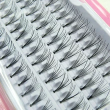 120PCS Individual Lashe Black False Eyelash Natural Long Cluster Extension Tools Makeup Beauty Health Makeup Fake Eye Lashes