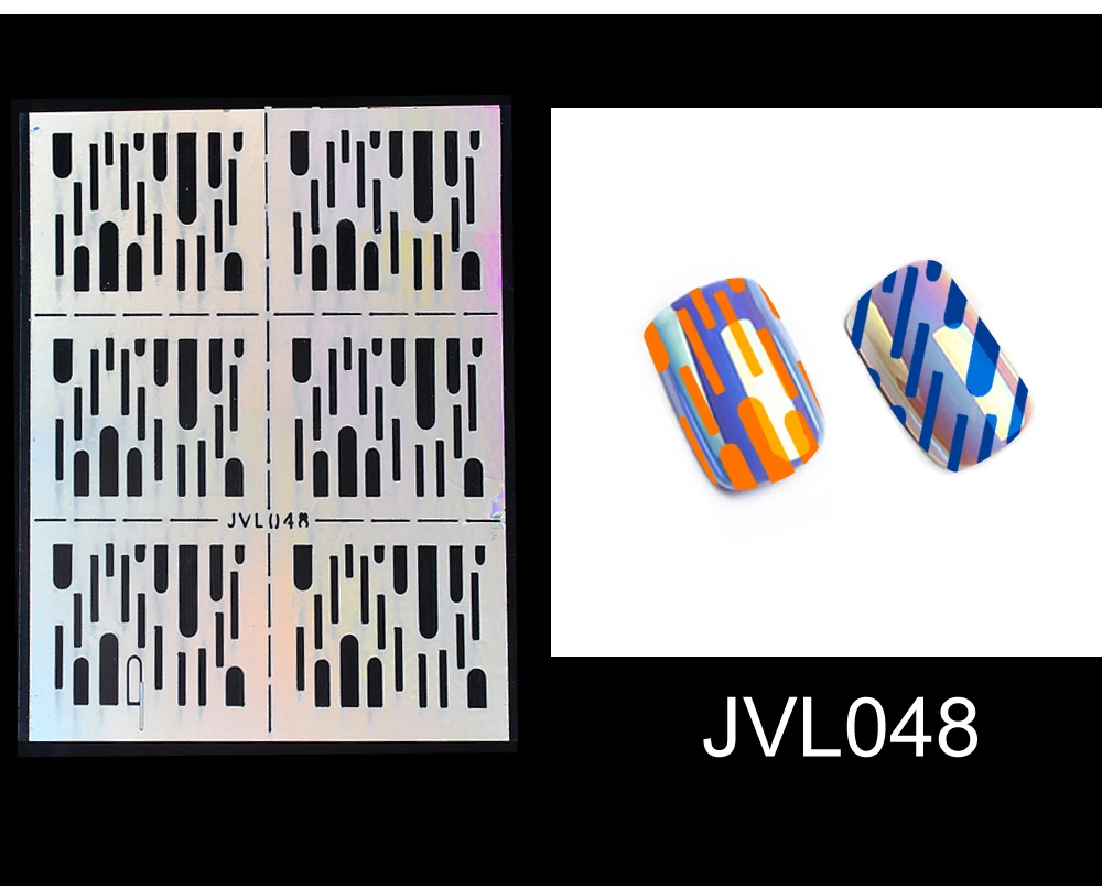 Новинка, сделай сам, виниловый дизайн ногтей, неправильный узор в сетку, тиснение, советы, шаблон для маникюра, полый стикер, руководство
