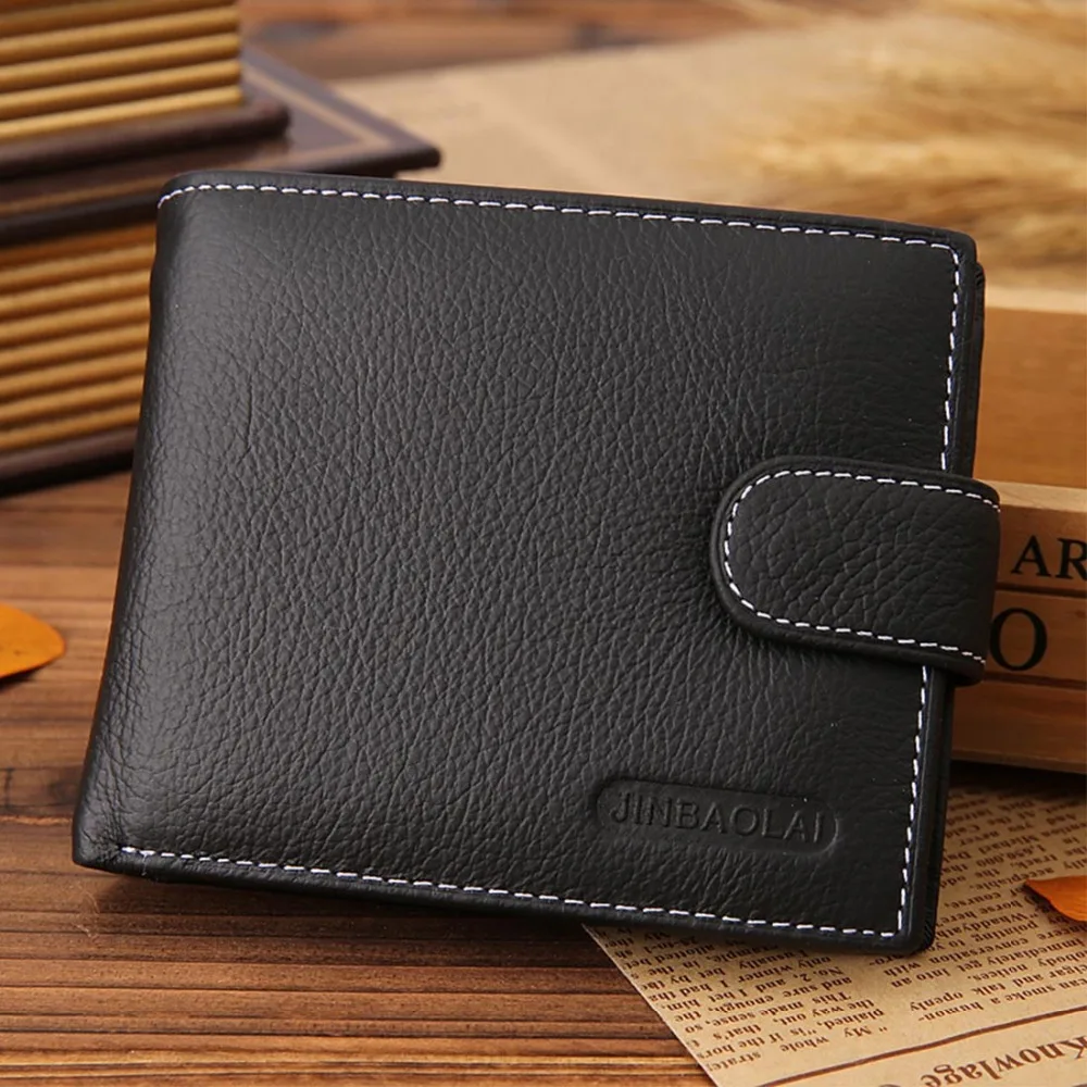 

Leather Men Wallets Solid Sample Style Zipper Purse Man Card Horder Famous Brand High Quality man Wallet