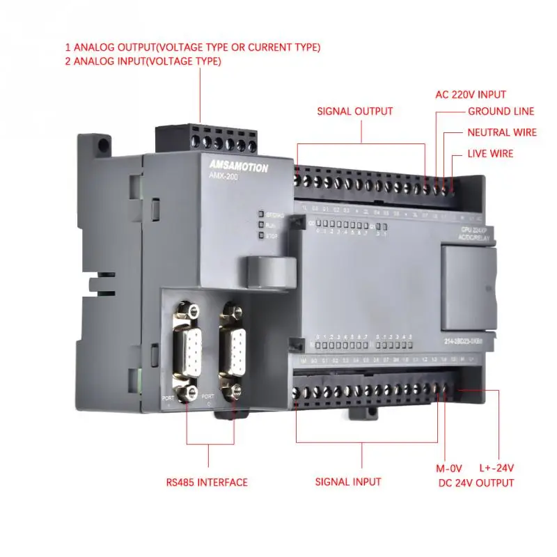 1 шт. PLC программируемый контроллер 220В S7 200 CPU224XP релейный выход логический