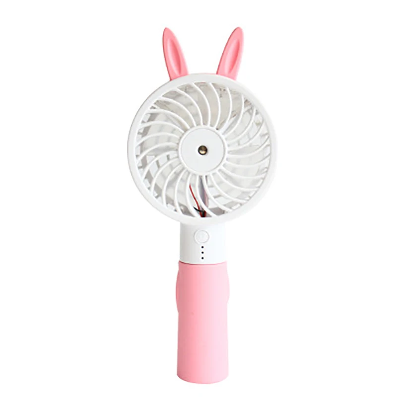 

Mini Face Sprayer USB Charging Handheld Facial Steamer Multifunction Replenish Water Electric Fan Cooling Wind Hydrating Cartoon