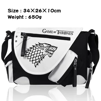 

Game of Thrones Ice and Fire Cartoon Shoulder Bag Messenger Bag Teenagers Men Women's Handbags Travel Bag Student School Bag