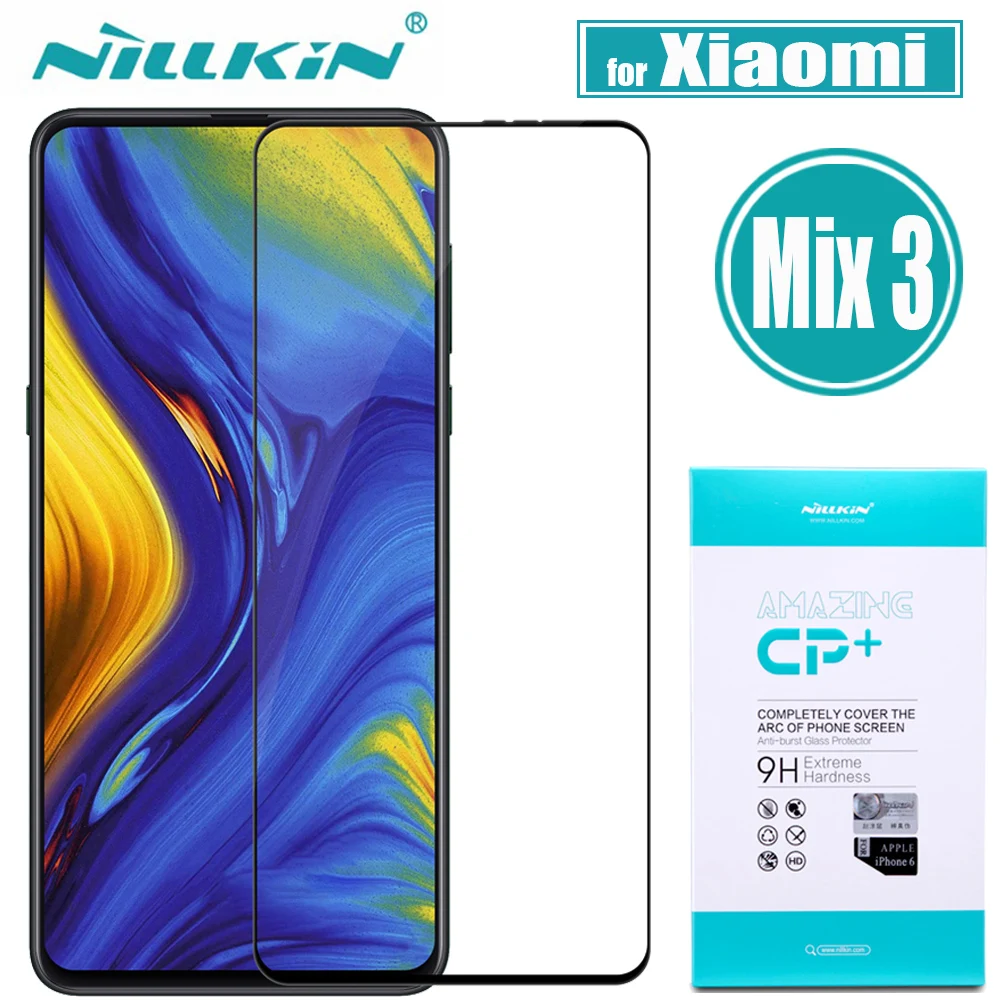 Xiaomi Mi Mix 3 Tempered Glass Xiaomi Mix 3 Screen Protector Nillkin CP+ Full Cover Glass Film for Xiaomi Mi Mix 3 Nilkin Glass