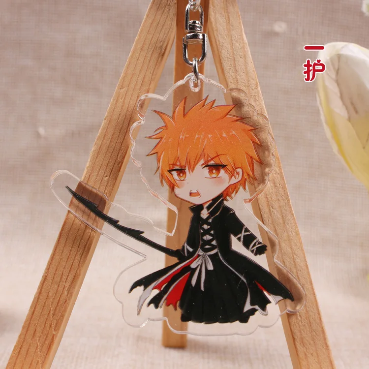 Милый BLEACH Kurosaki ichigo аниме действие брелок акриловая фигурка брелок модель игрушки брелок унисекс Рождественский подарок