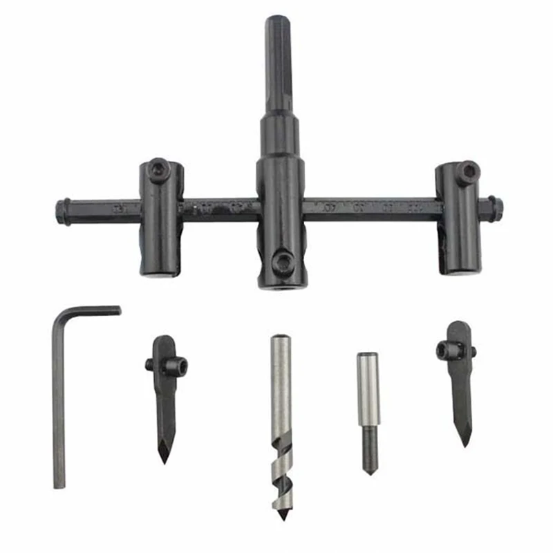 

Alloy Steel 30-120mm/30-200mm Adjustable Circle Hole Saw Drill Bit Cutter Set for Woodworking --M25