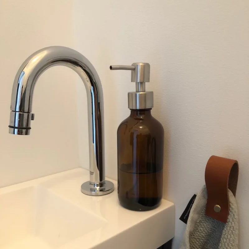 Дозатор жидкого мыла 250 мл 8 унций с насосом из нержавеющей стали|liquid pump dispenser|pump