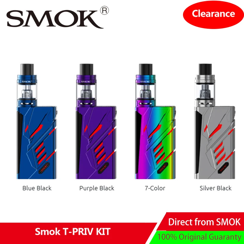 

Origianl Electronic Cigarette SMOK T Priv Kit 220w Vape Vaporizer with T Priv Mod TFV8 Big Baby Tank Atomizer vs Species kit