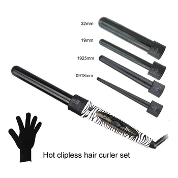 

5 In 1 Multifunctional Curling Iron Professional Barber Accessories Temperature Control Change Tube Curling Iron Set Curl Tools