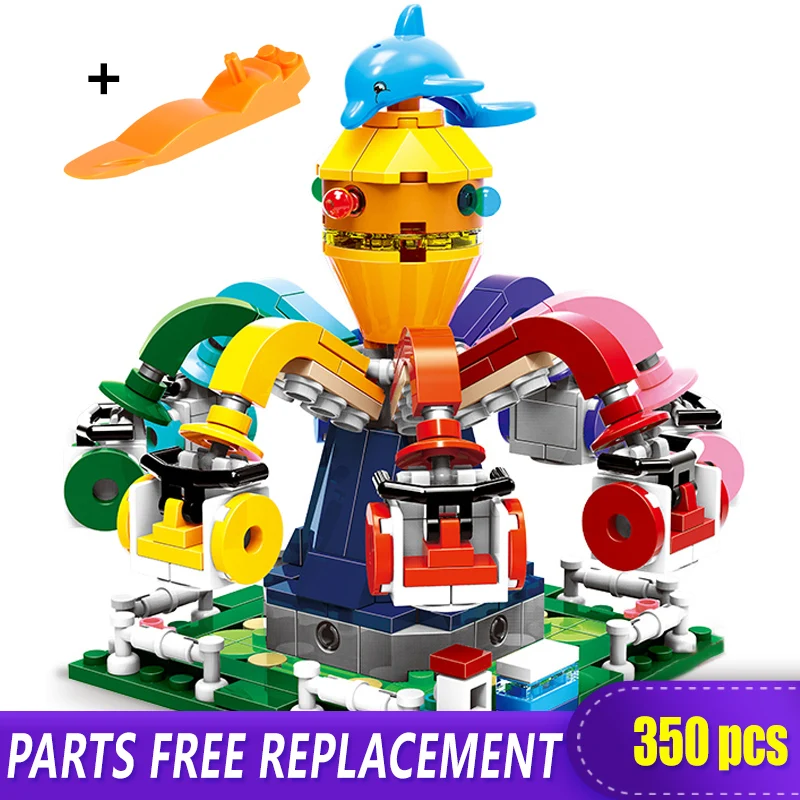 

XingBao Blocks 01108 350Pcs Colorful World Series The Spinning Octopus Set Building Blocks Brick Educational Boy Toys Model Gift