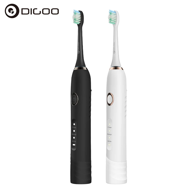 

DIGOO DG-YS22 Smart Home 3 Brush Modes Essence Sonic Electric for Toothbrush Direct USB Rechargeable IPX7 With 2 Toothbrush Head