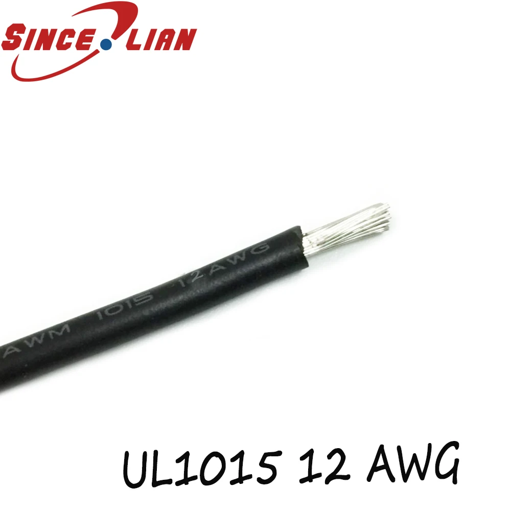 UL1015 12AWG 5 м/10 м od_3.9 мм ПВХ Луженая Медь многожильный провод кабель Шнур 600 в 105