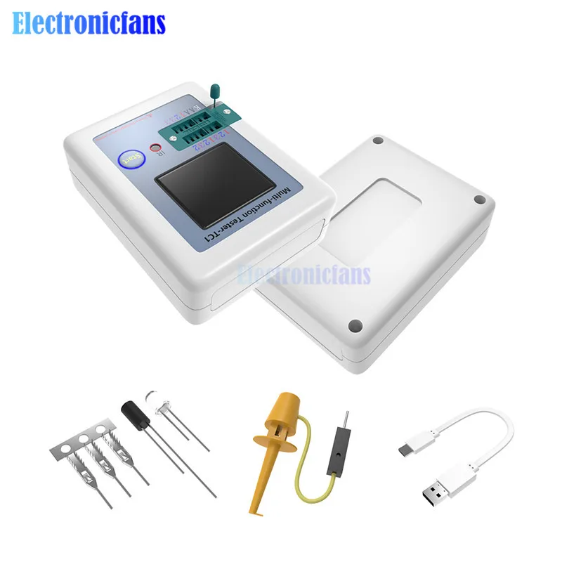 Транзистор тестер 1,8 дюймов красочный дисплей Многофункциональный LCR-TC1 тестер детектор для диода Триод конденсатор резистор NPN PNP