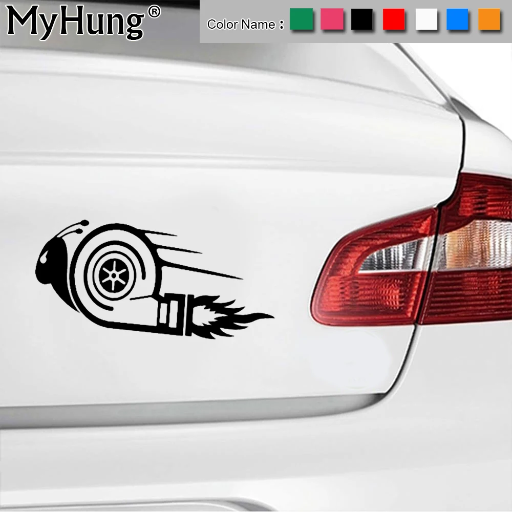 253 12 De Réduction1575 Cm Turbo Escargot Dub Dérive Course Voiture Autocollants Cool élégant Vinyle Décalcomanies Dessin Animé Accessoires