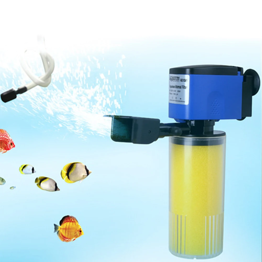

Wholesale 40W Aquarium Fish Tank Oxygenation Filter 3-In-1 Ultra-Quiet Magnetic Internal Faucet Filter With Motor US Plug