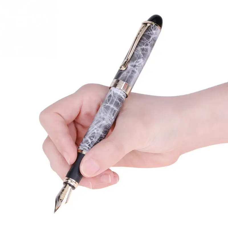 JINHAO X450 передовые перьевая ручка, покрытие из 18 к GP перо чернилами