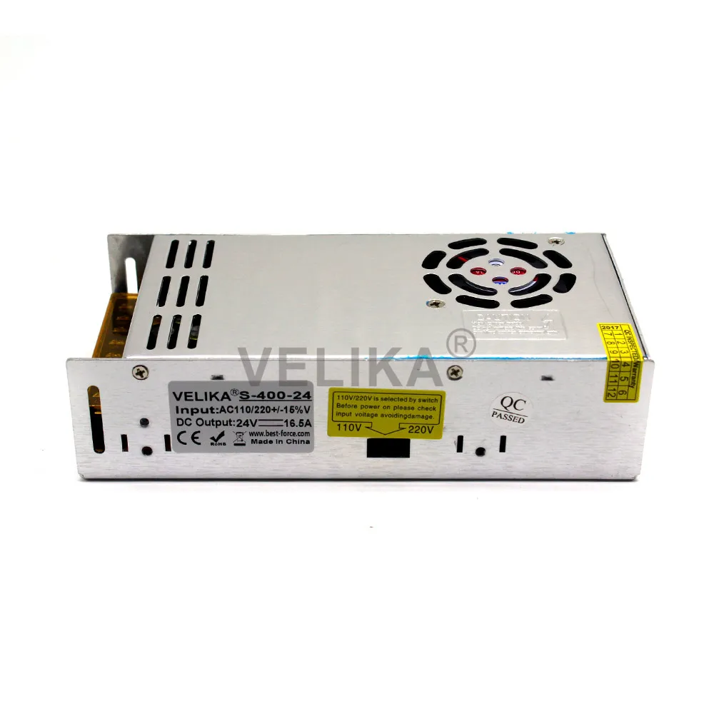 Лучшая цена импульсный источник питания DC 24V 15A 360W Драйвер USP 110V 220V AC SMPS для