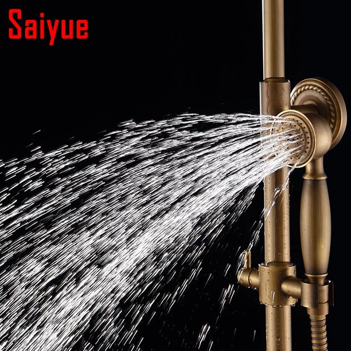 Antique Brass Classical Telephone Hand Held Shower Head antique bronze