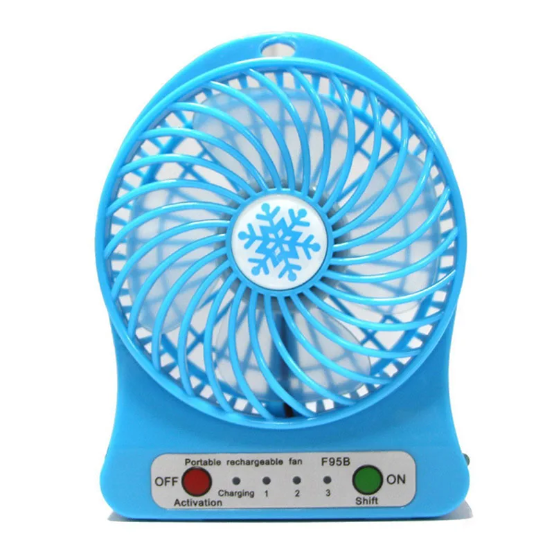 

Portable 5W Outdoor LED Light Fan Air Cooler Desk USB Fan Without 18650 Battery dropshipping