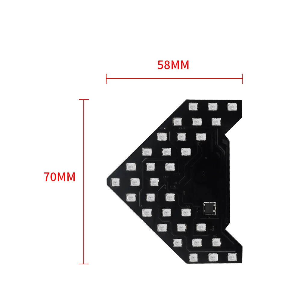 ASLENT 2 шт. 14/33 SMD СВЕТОДИОДНЫЙ панель со стрелкой для автомобиля, зеркало заднего вида, индикатор поворота, светильник, Автомобильный светодиодный светильник с зеркалом заднего вида, DC 12 В