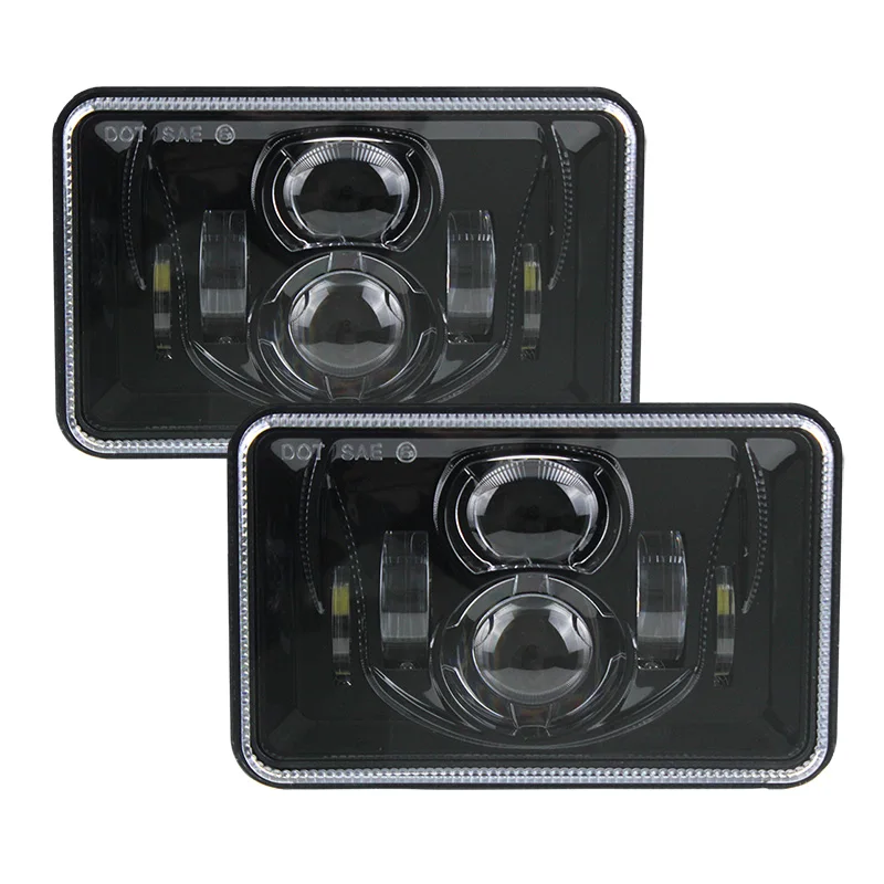 Square Truck Headlights 4X6 Car LED Headlight Light White Sealed Beam High/low Beam Replacement For Jeep Wrangler YJ Cherokee XJ Square Truck Headlights 4X6 Car LED Headlight Light White Sealed Beam High/low Beam Replacement For Jeep Wrangler YJ Cherokee XJ