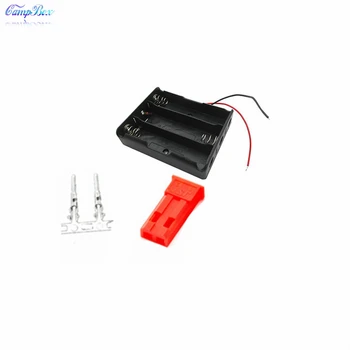 

50Pcs 3x18650 Battery Case Holder Socket Wire Junction Box With 15cm Wires, JST 2.54 Male Header and Crimps