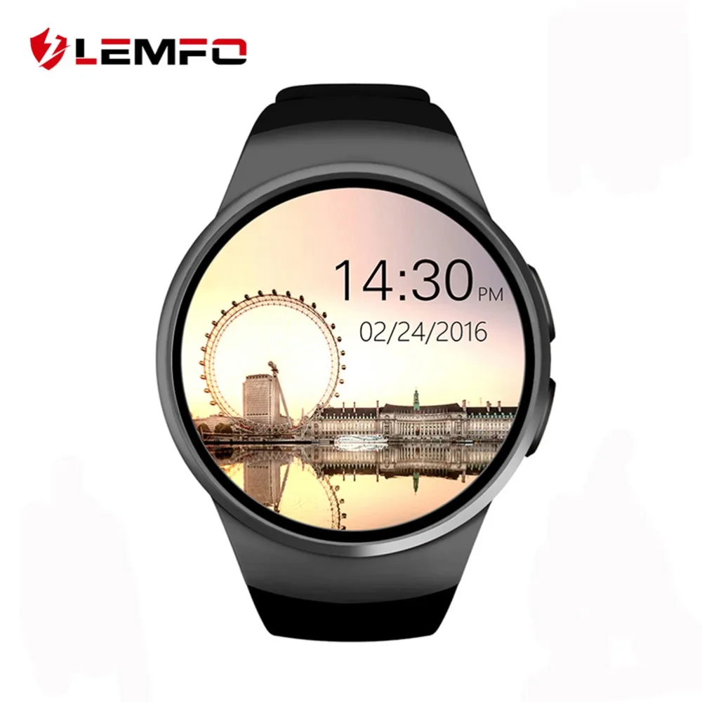 

LEMFO KW18 Smart Watch Bluetooth Heart Rate Monitor Intelligent smartWatch Support SIM TF Card for apple samsung Phone