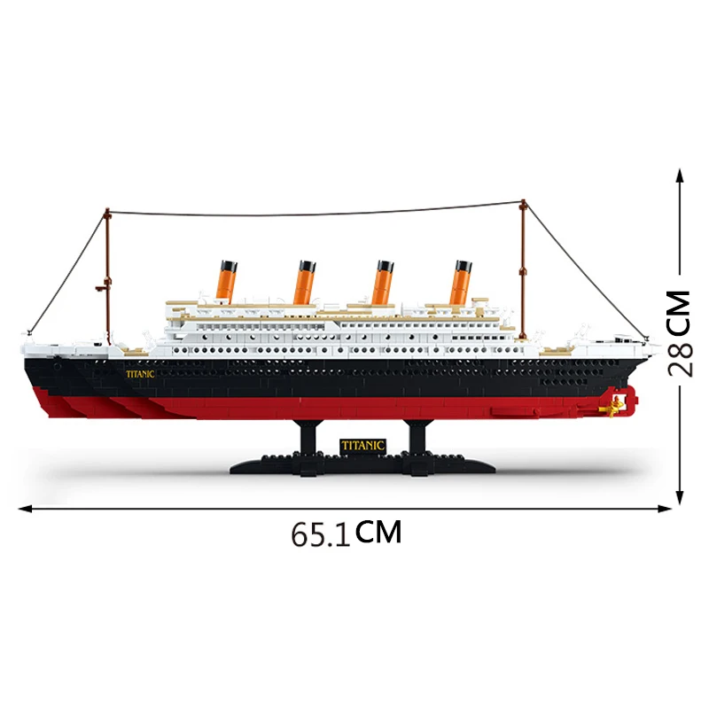 Sluban 0577 конструктор совместимый с лего корабля titanic наборы военный корабль Круизная модель лодка DIY Набор детская игрушка строительные блоки города - Цвет: 0577 no box