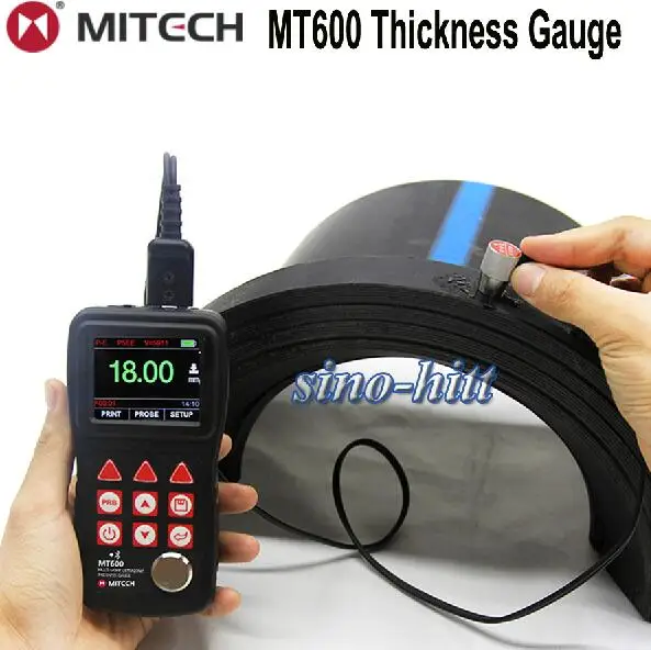 Цифровой многорежимный Ультразвуковой толщиномер Mitech MT600 тестер Bluetooth USB