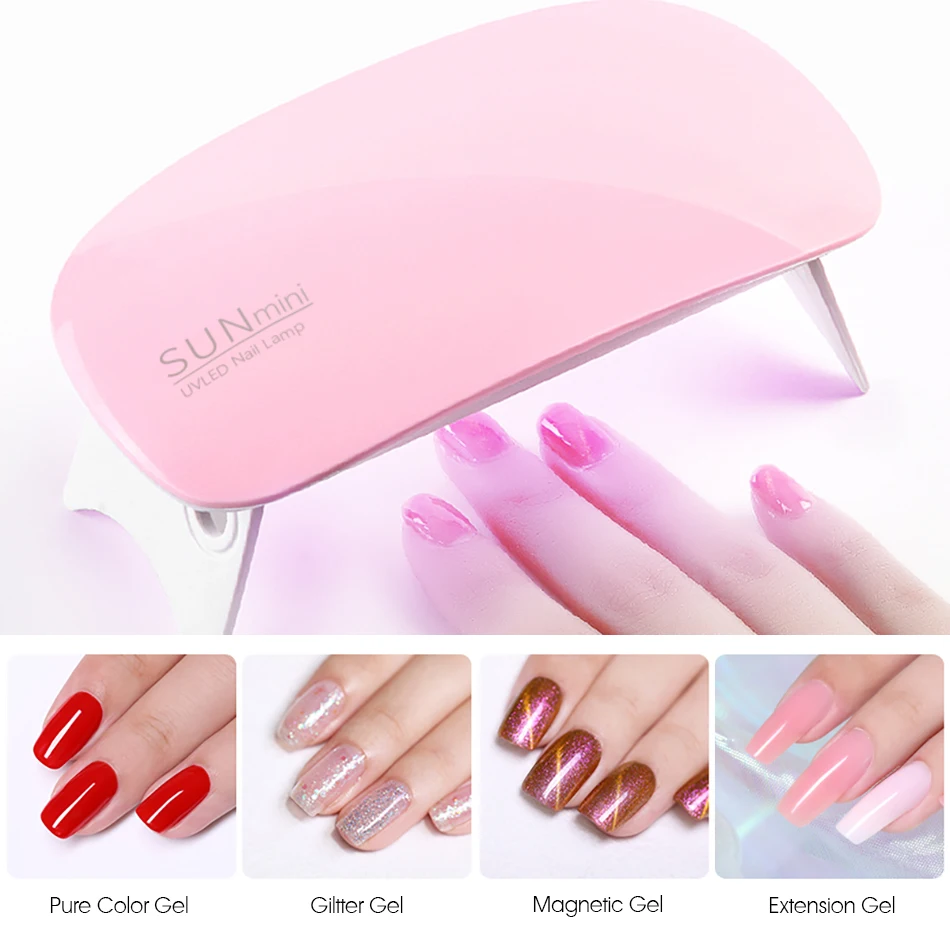 

SUNUV SUN mini Nail Dryer LED UV Lamp Micro USB Gels nail lamping Varnish Curing Machine lamps for Nails Art Tools Nail uv Lamp