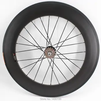 

1pcs New 700C 88mm tubular rims Road Track Fixed Gear bike matte 3K UD 12K full carbon bicycle wheelsets aero spokes Free ship