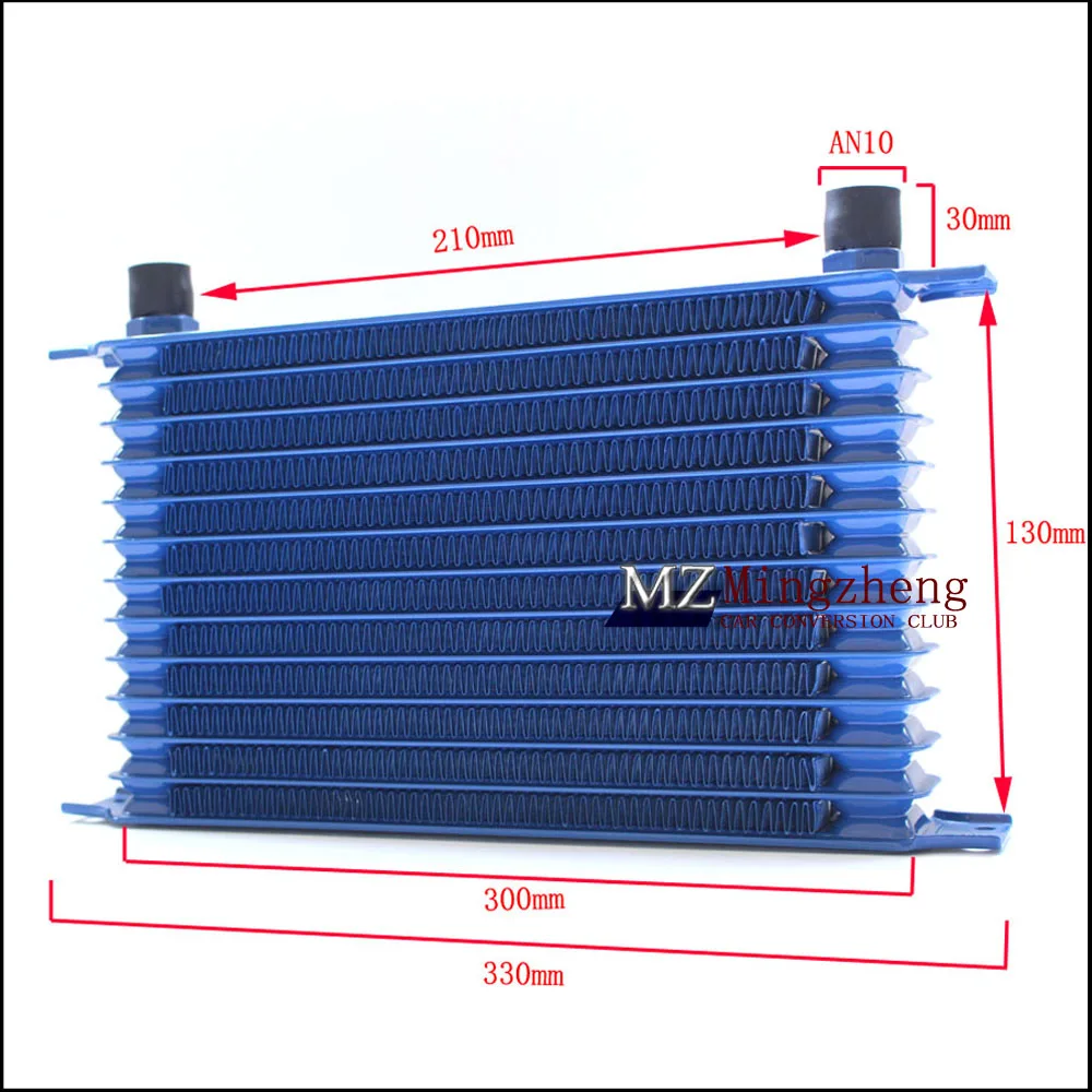 10 РЯД термостата адаптер двигателя гоночный масляный охладитель комплект для автомобиля/грузовика синий AN10 Двигатель масляный охлаждающий комплект