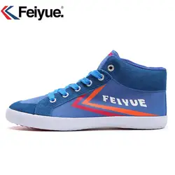 Обувь Feiyue с высоким берцем, Классическая обувь Feiyue, Красные кроссовки, мужские и женские размеры, мягкие и удобные