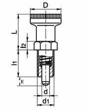 TF08033-M8x1.25 индексации линейка с исходное положение