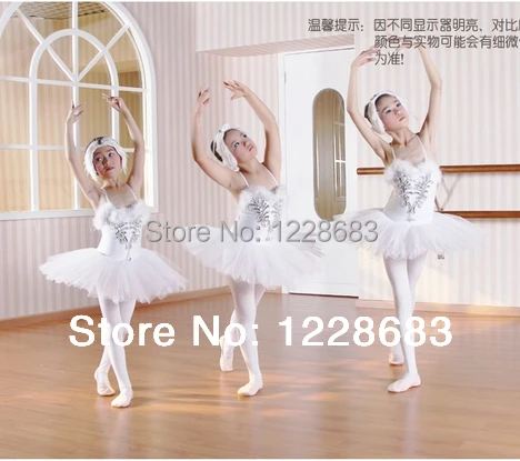 White Children's Swan Lake Costume Kids Ballet Dance Costume Stage Professional Ballet Tutu Dress For Girl ballet dress girls dance costumes tutu skirt