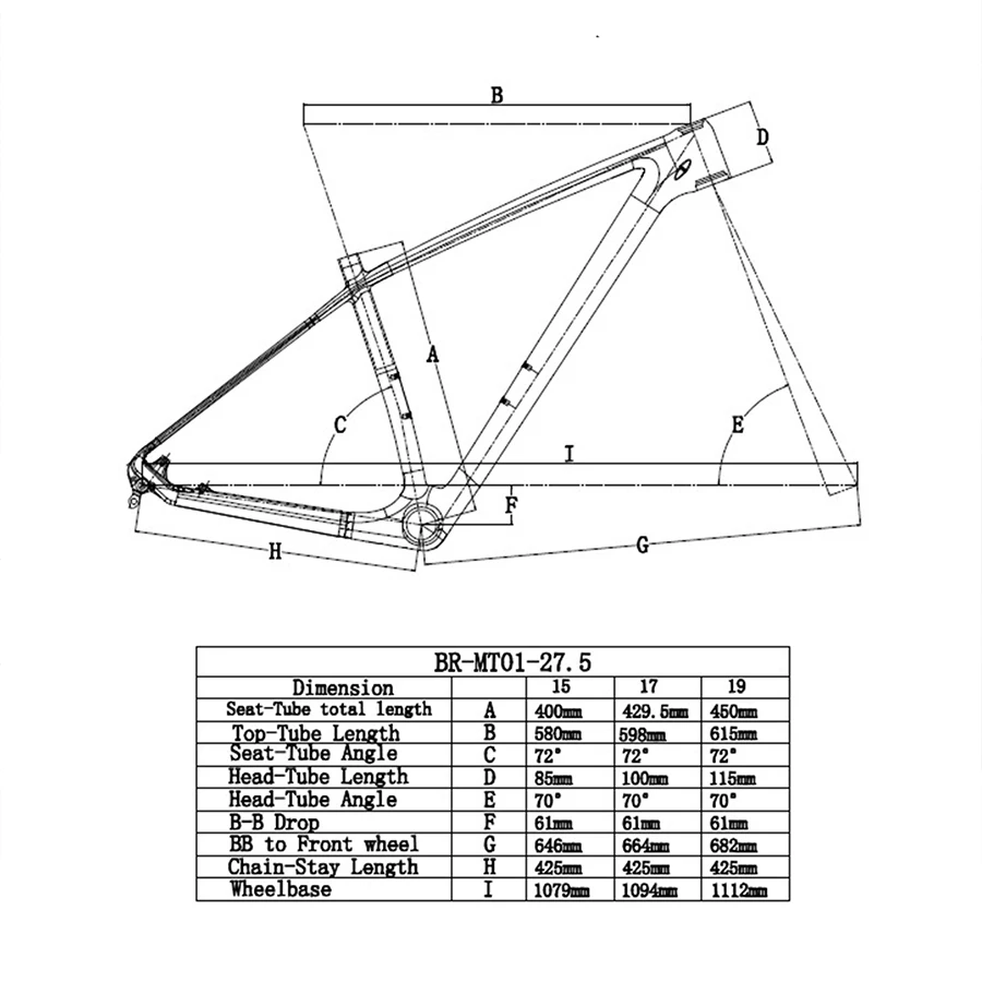 Cheap THRUST mtb Mountain Bike Frame Carbon Frame mtb 29er 27.5er 15 17 19 Carbon Bicycle Frame Green BB30 BSA 3