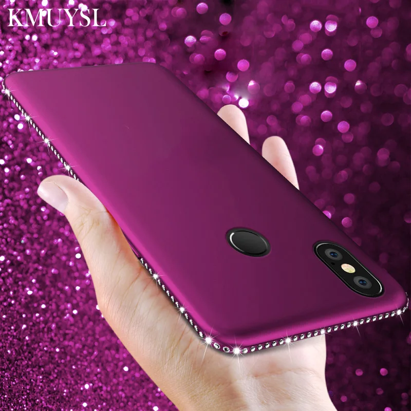 

Luxury Diamond Soft Case For Xiaomi Mi 8 SE A2 Lite 6X Redmi 6 Pro 6A 5A 5 Plus Note 5 Pro 4X 4 Case Slim Bling Protection Cover