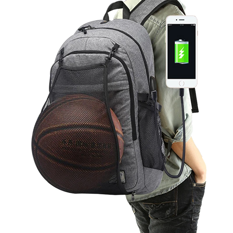  Outdoor Men's Sports Gym Bags Basketball Backpack School Bags For Teenager Boys Soccer Ball Pack La - 32843569276