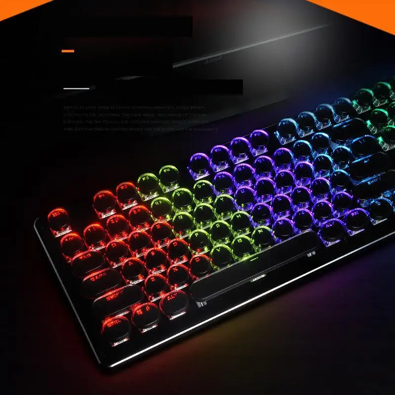 SeenDa Проводная игровая механическая клавиатура, игровая клавиатура с RGB подсветкой, переключатель с 104 клавишами, клавиатура для геймера, ПК, ноутбука, русский английский