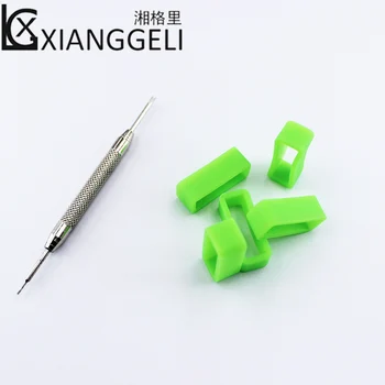 

5Pcs Silicone Strap Loop Watch Accessories Green Strap Activity Ring Apron Buckle Strap Ring 14mm16mm18mm19mm20mm22mm24mm26mm28