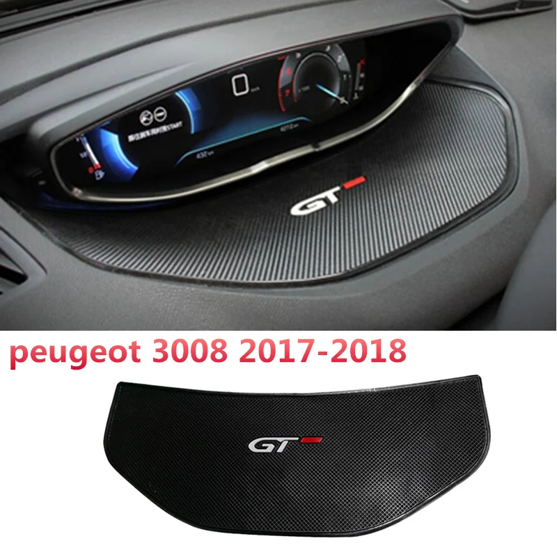 Анти-скольжения Мат для peugeot 3008 5008 GT резиновые автомобильные щетки для панелей, на липкой основе Накладка аксессуары для интерьера