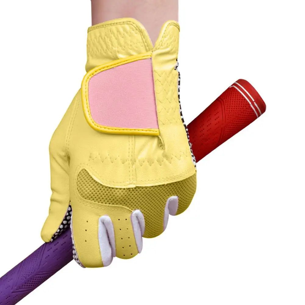

Womens Golf Glove Left Hand Nonslip Particles Comfortable Breathable Wearable Sports Gloves