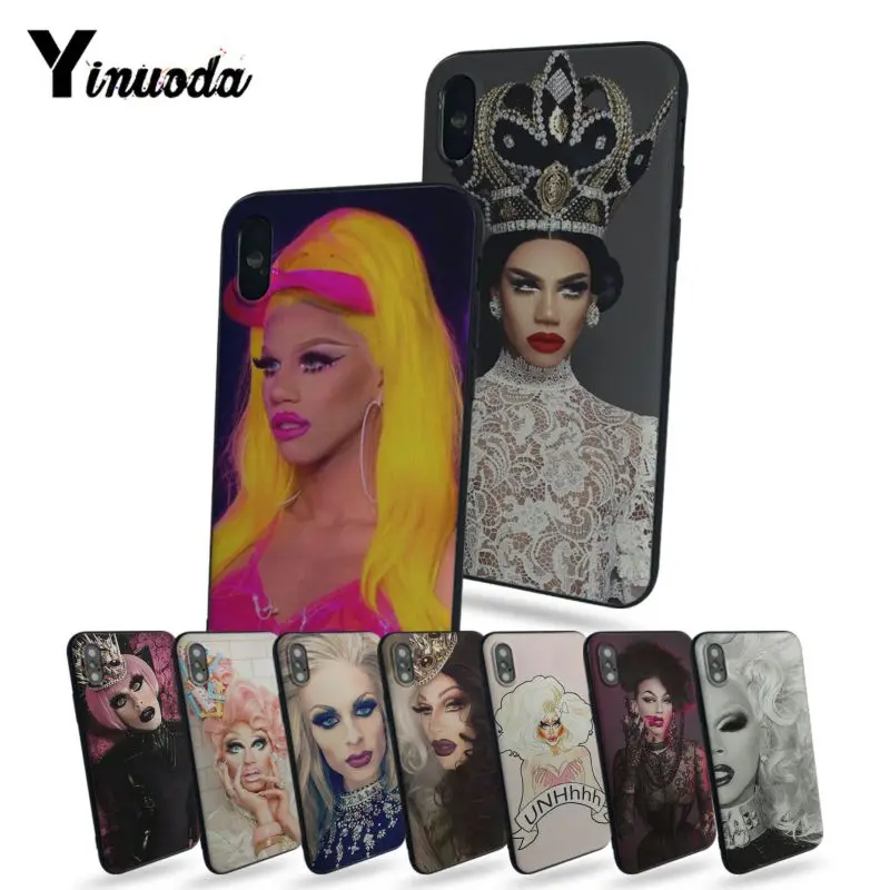 

Yinuoda RuPaul Coque Shell Phone Case For iphone 6 6s 6plus 6S plus 7 7plus 8 8plus 5 5s 5C Case cover